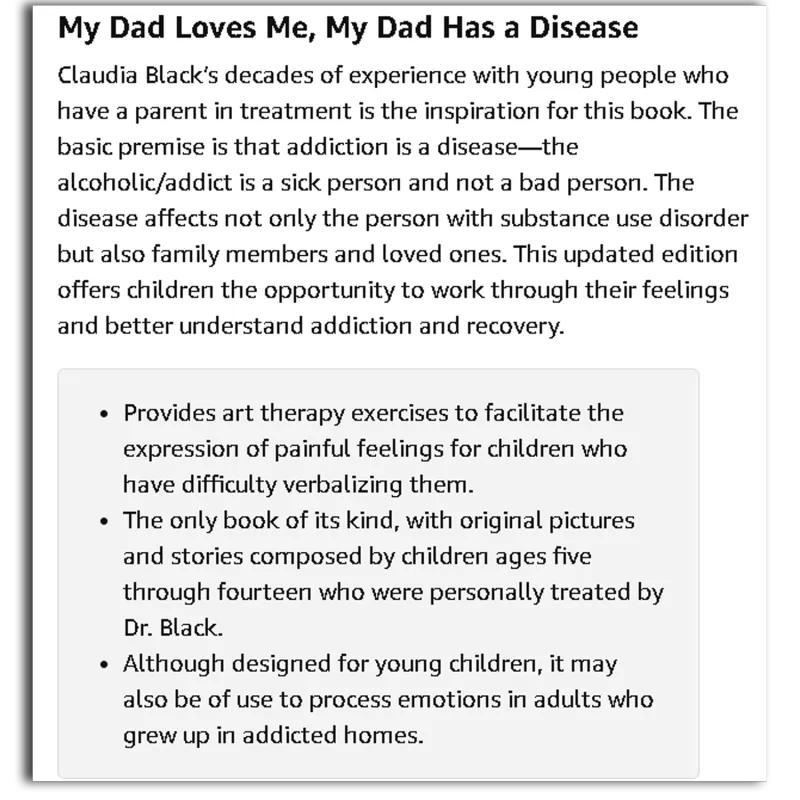 My Dad Loves Me, My Dad Has A Disease