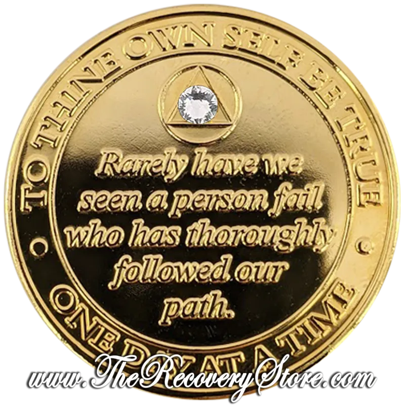 Crystallized Medallion - Bill &amp; Bob 24k Gold Plate with Diamond Crystals