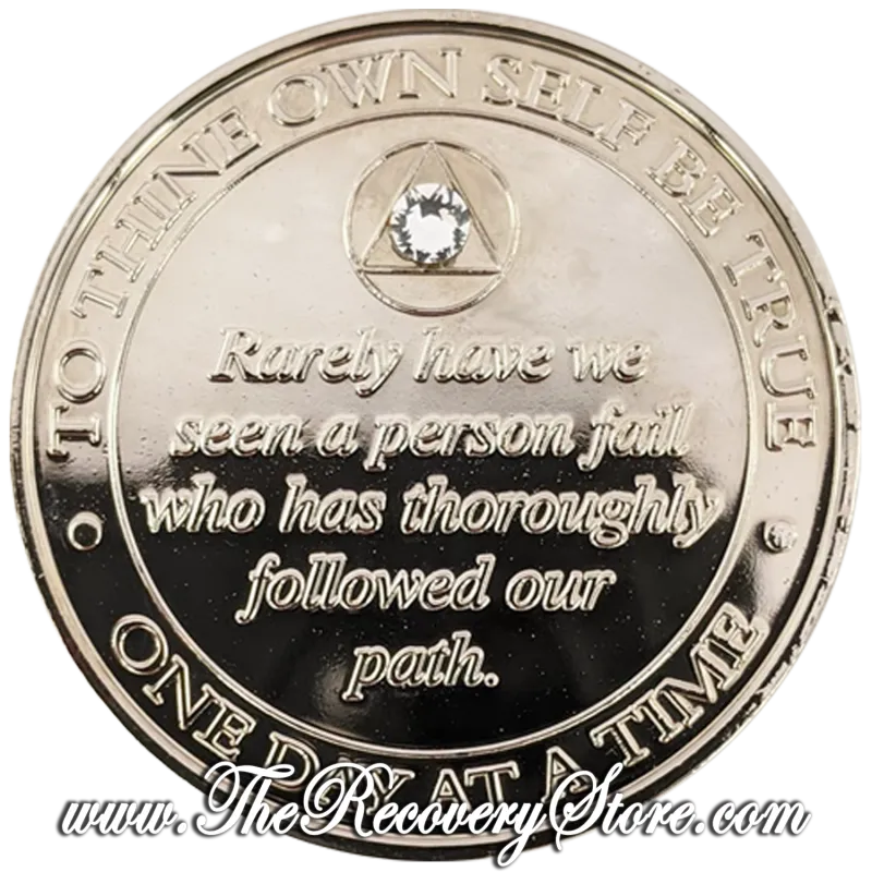 Crystallized Medallion - Bill &amp; Bob Nickel with Diamond Crystals