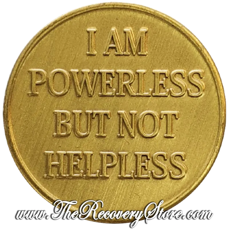 Bronze Affirmation Medallion - Wind Direction - Powerless