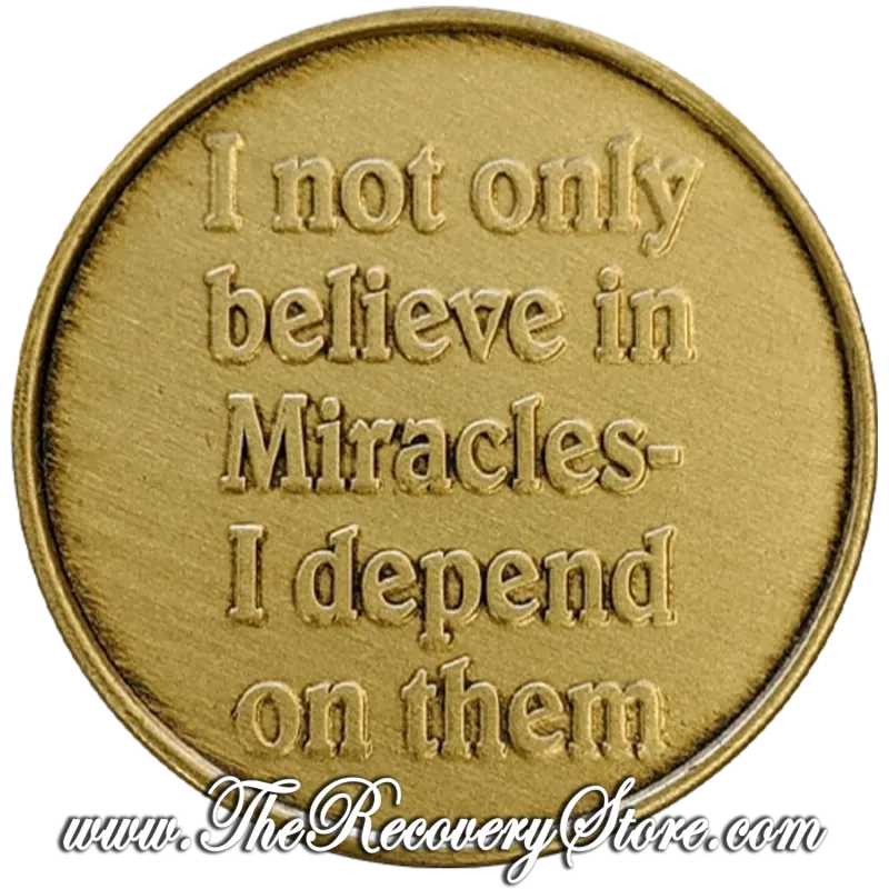 Bronze Affirmation Medallion - Expect Miracles