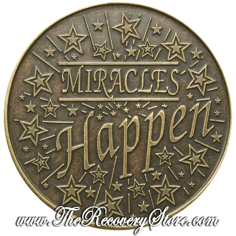 Bronze Affirmation Medallion  - Expect A Miracle