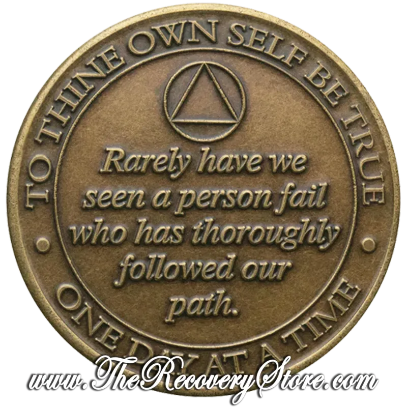 Bronze Affirmation Medallion - Butterfly - To Thine Own Self