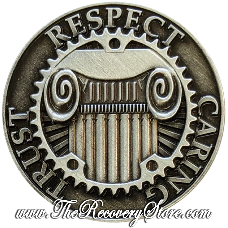 Brothers in Recovery - Gunmetal Silver Medallion