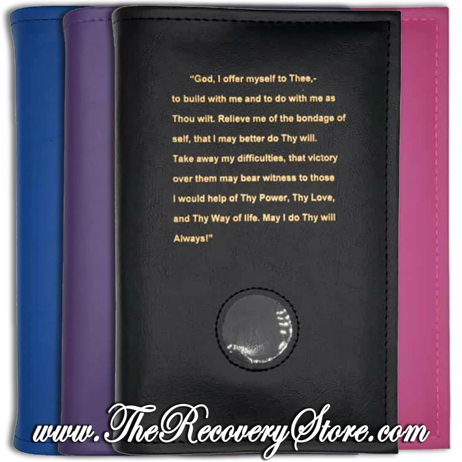 Book Cover - AA 3rd Step Prayer in Your Choice of 4 Different Colors