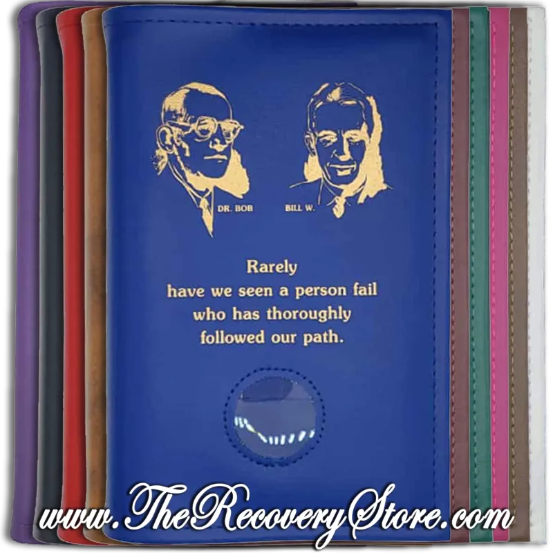 Book Cover - AA Bill &amp; Bob in Your Choice of 10 Different Colors