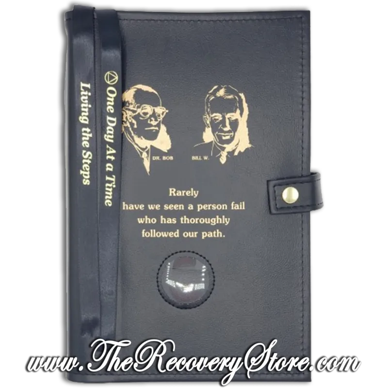 Book Cover - AA Large Double Big Book &amp; 12n12 with Bill &amp; Bob in Your Choice of 10 Different Colors