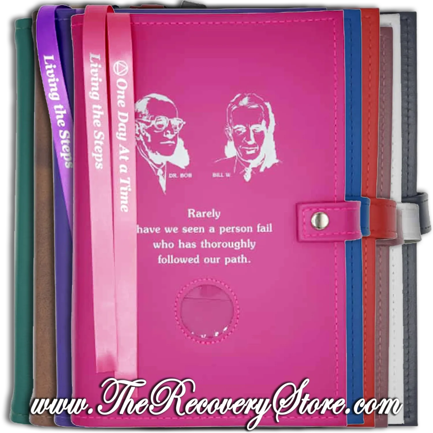 Book Cover - AA Large Double Big Book &amp; 12n12 with Bill &amp; Bob in Your Choice of 10 Different Colors