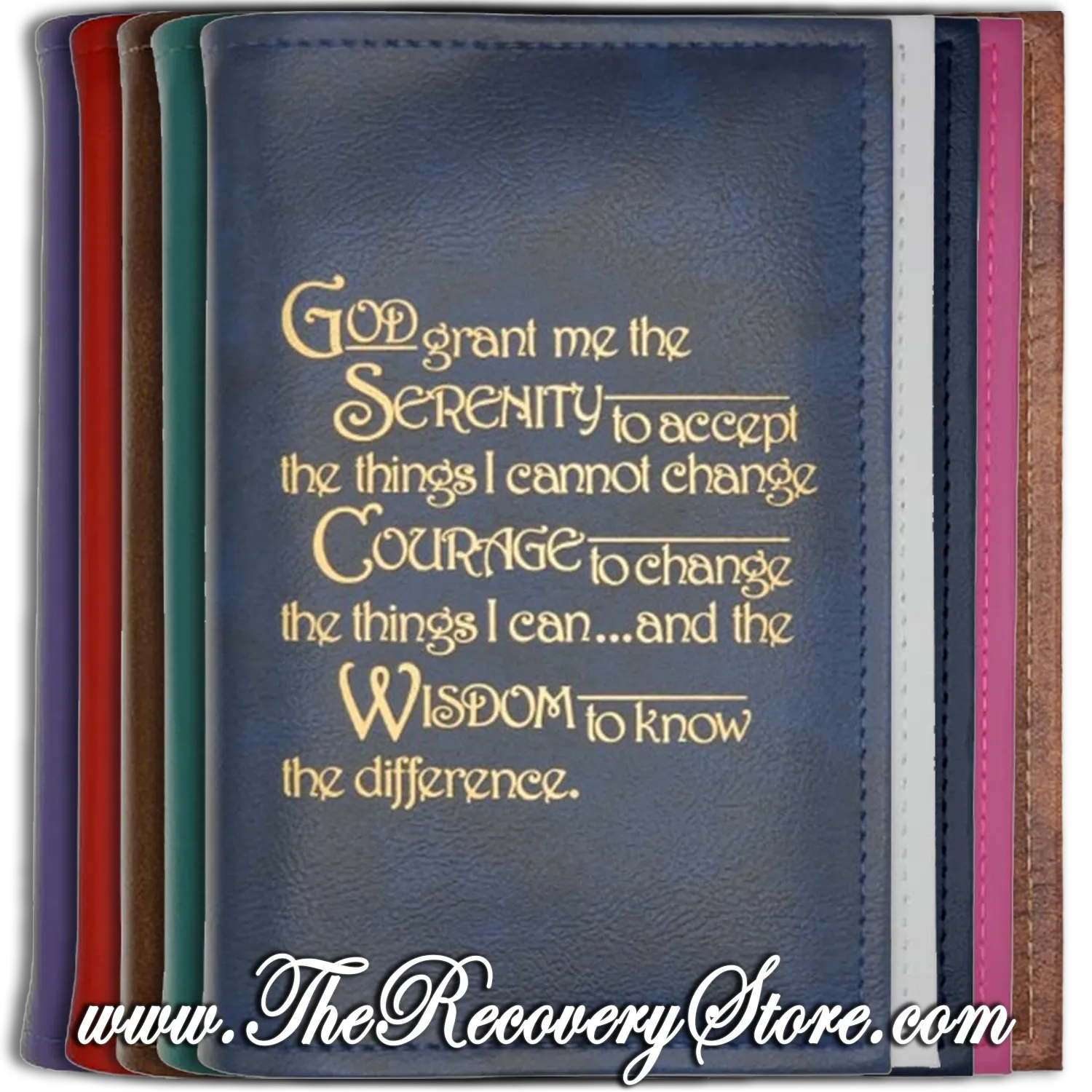 Book Cover - AA or CA Large Big Book with Serenity Prayer in Your Choice of 10 Different Colors