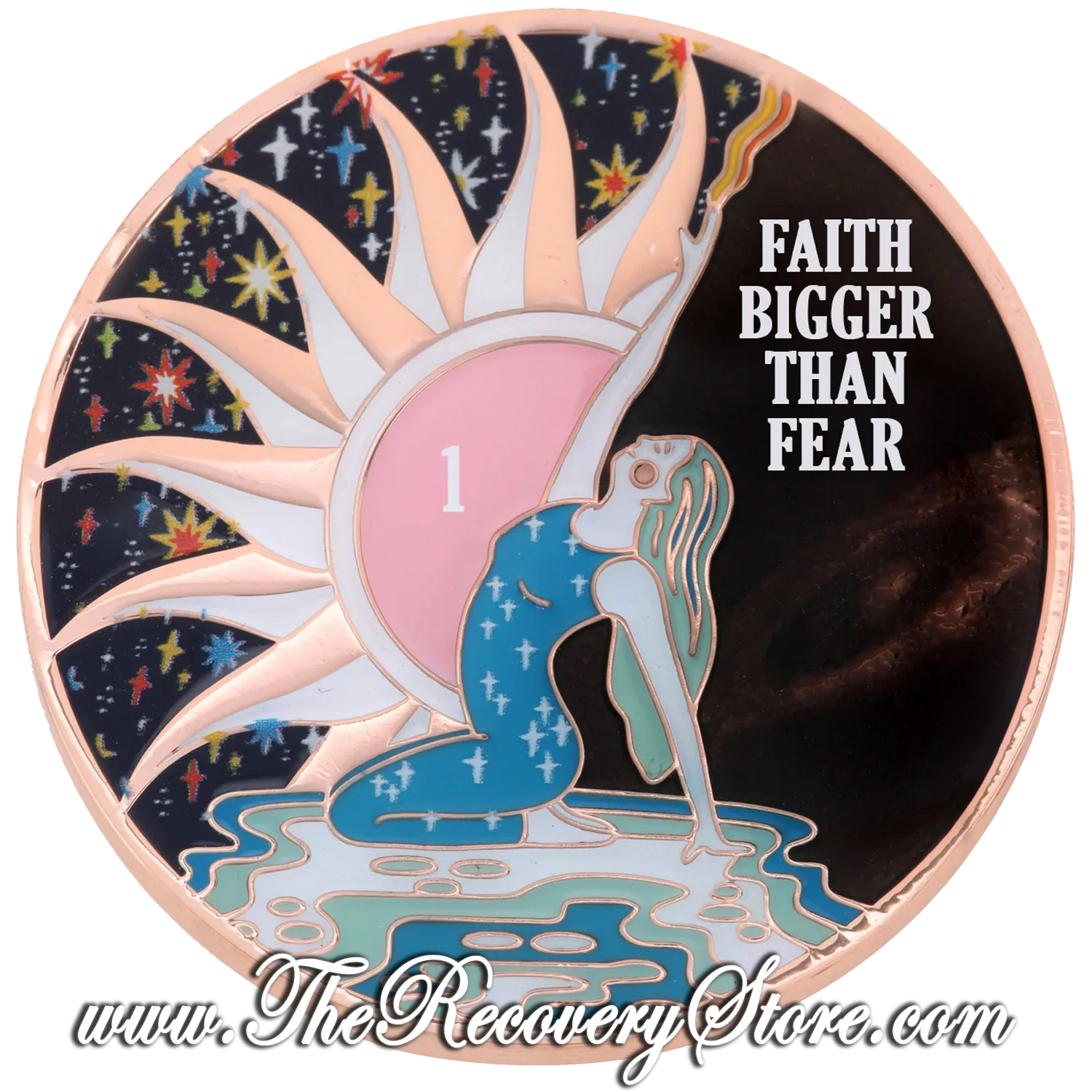 Designer Medallion - Faith Bigger Than Fear Yearly