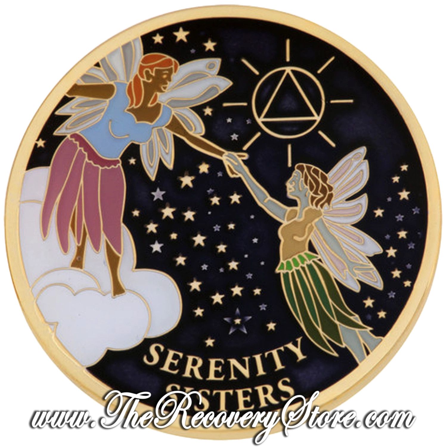 Affirmation Medallion - Serenity Sisters Fairies