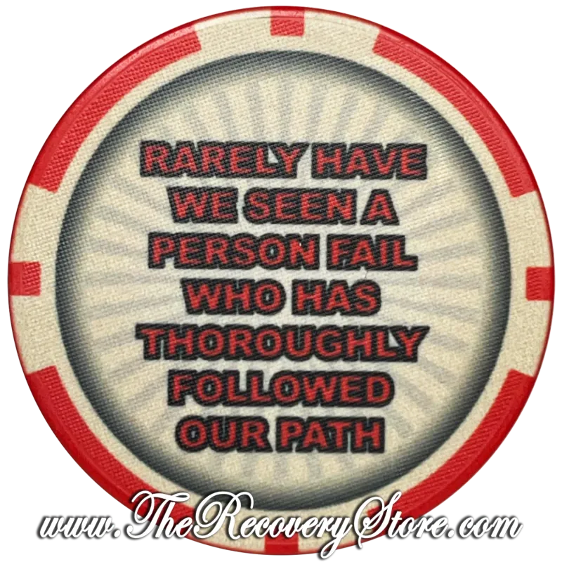 Crystallized Poker Chip - 90 Day Clean &amp; Sober with Diamonds