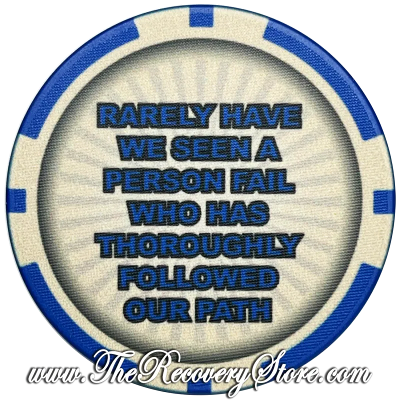 Crystallized Poker Chip - 60 Day Clean &amp; Sober with Diamonds