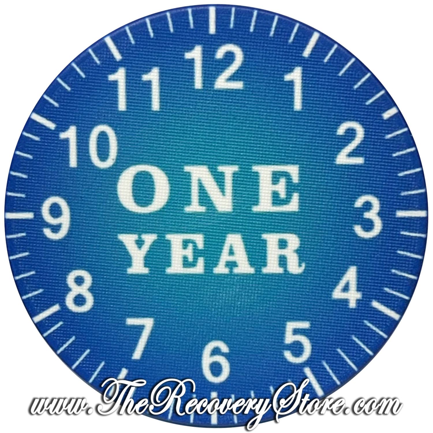 Poker Chip - Hours Mins Secs - 01 Year Blue