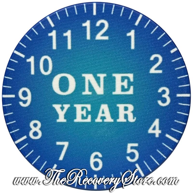 Poker Chip - Hours Mins Secs - 01 Year Blue