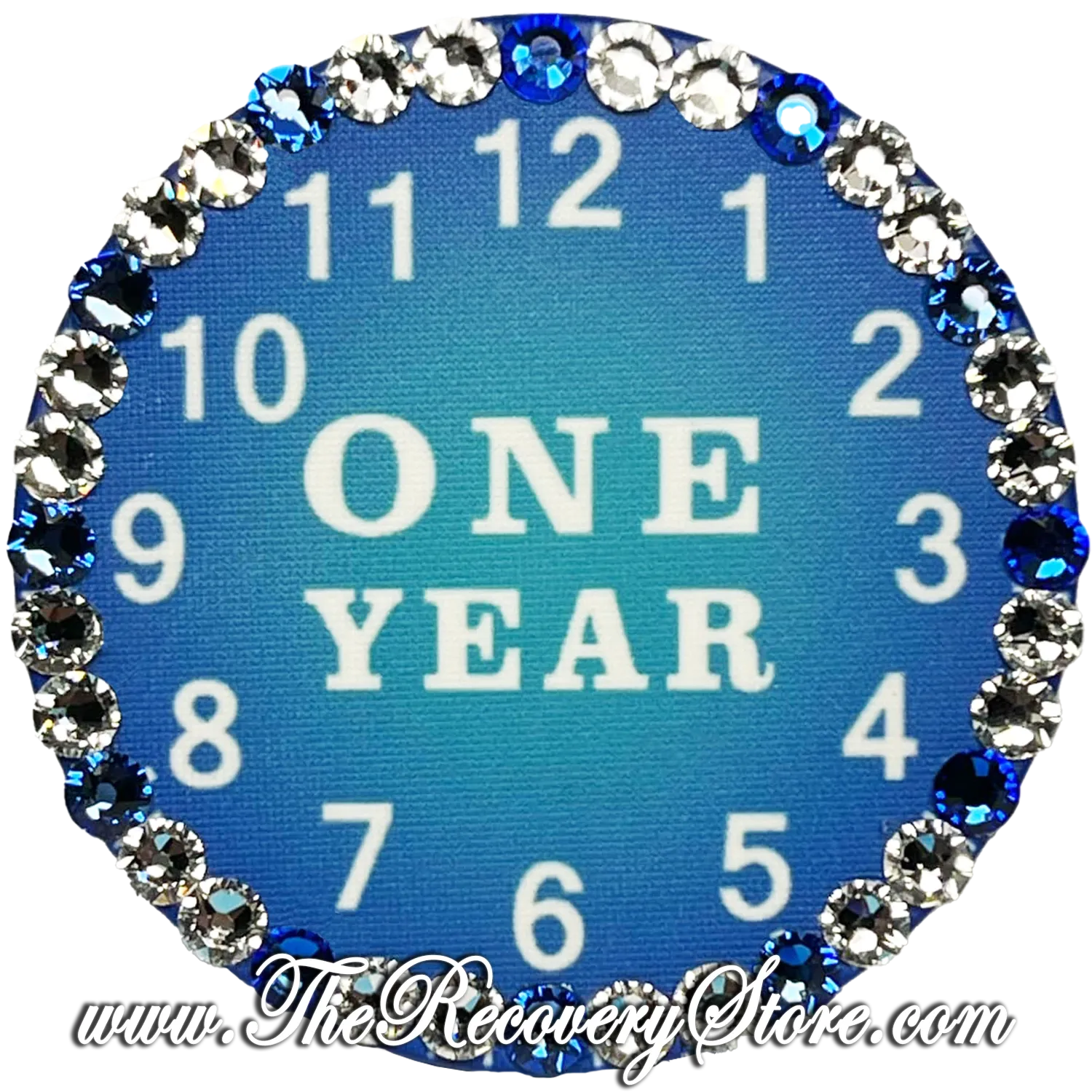 Crystallized Poker Chip - Hours Mins Secs - 01 Year