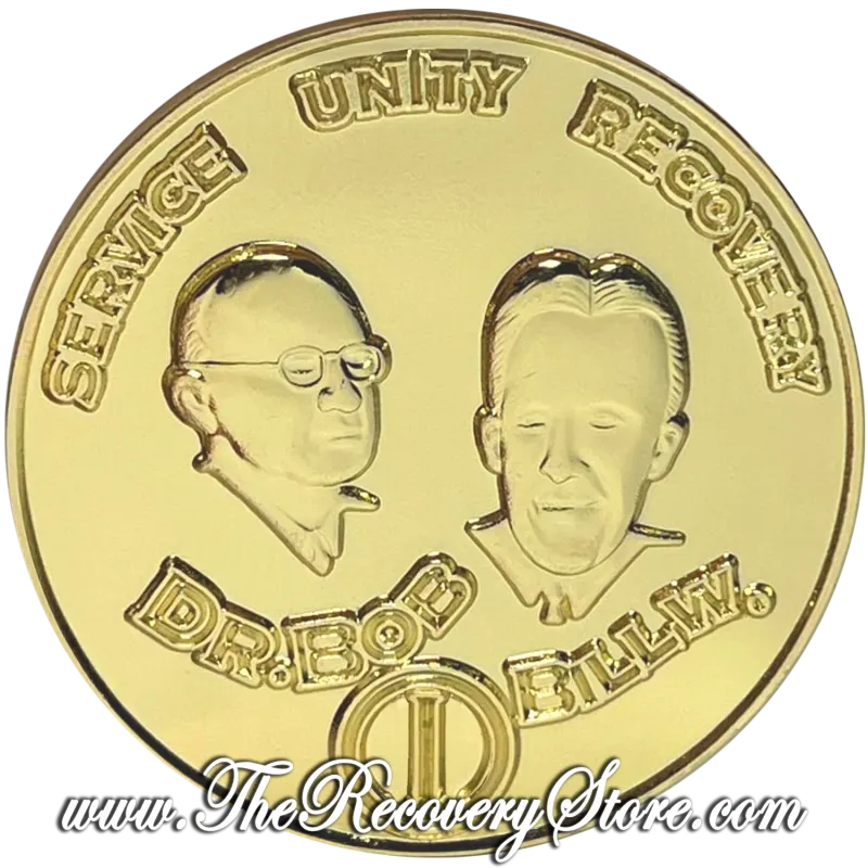 Medallion - Bill &amp; Bob Gold Finish