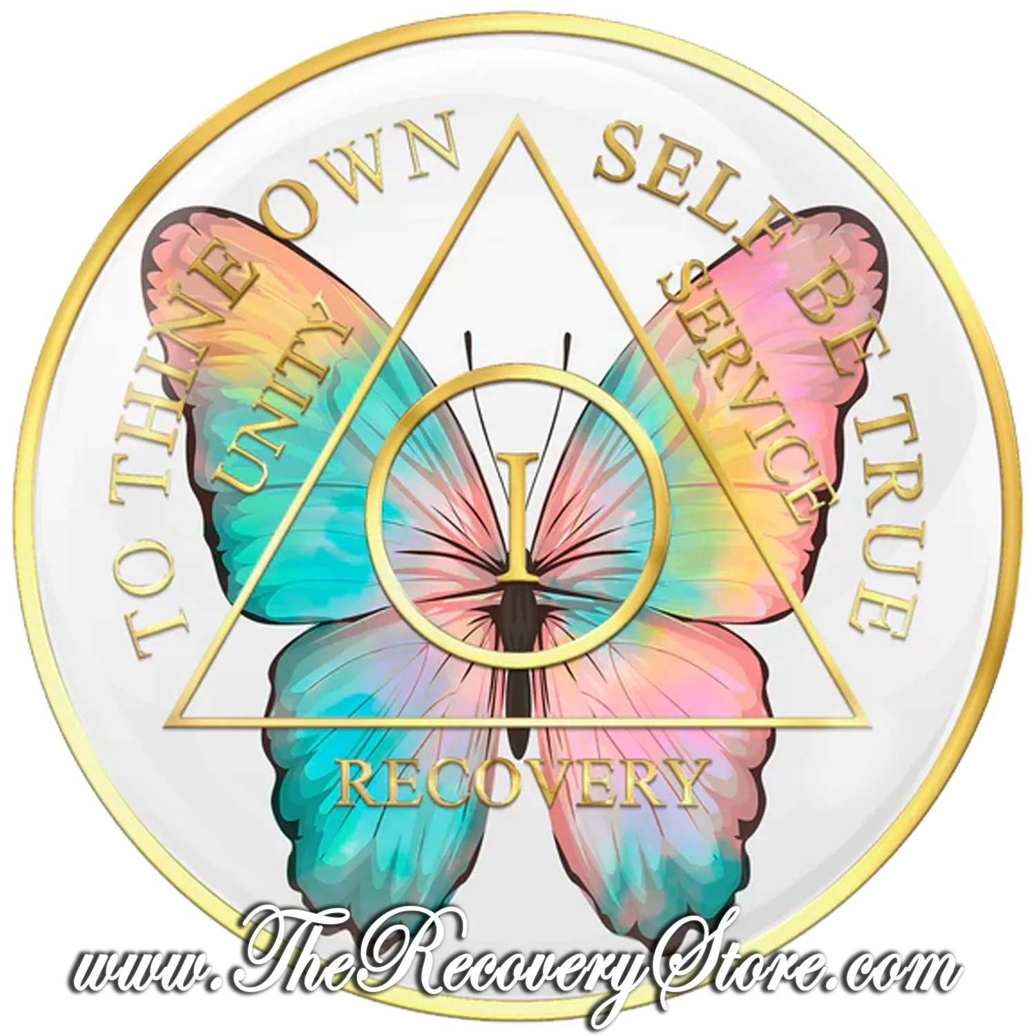Designer Medallion - AA Triangle Butterfly