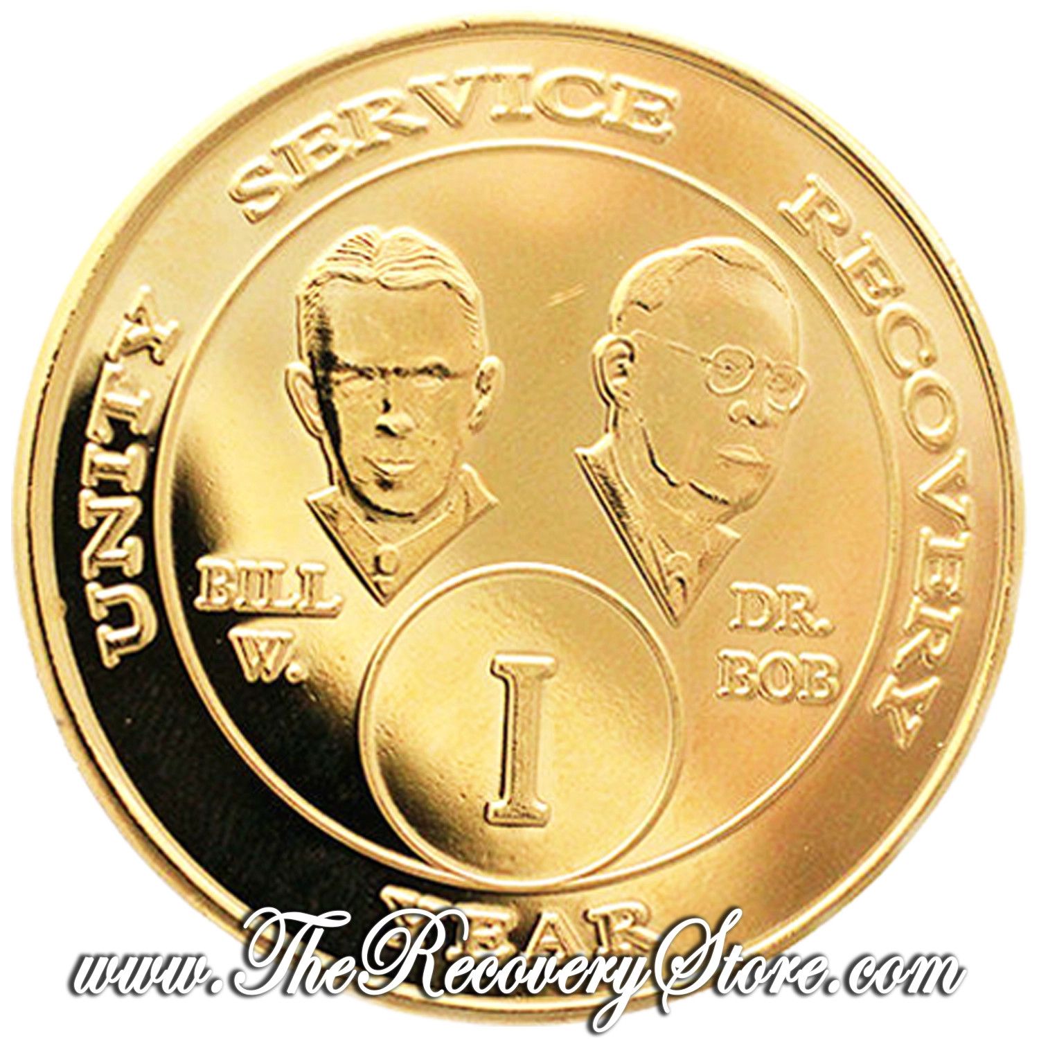 Medallion - Bill &amp; Bob Gold Plate, Milestone: 01