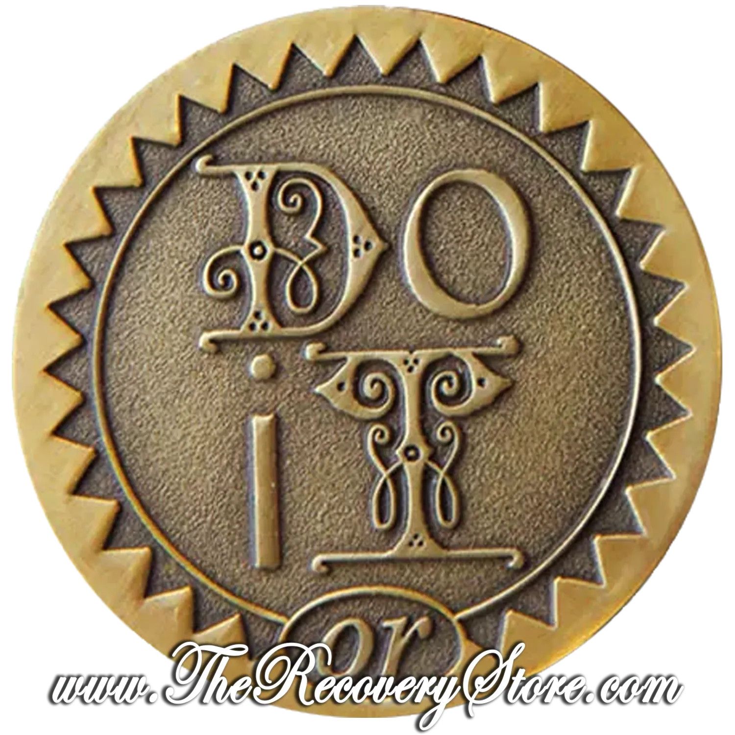 Bronze Affirmation Medallion - Do It or Screw It