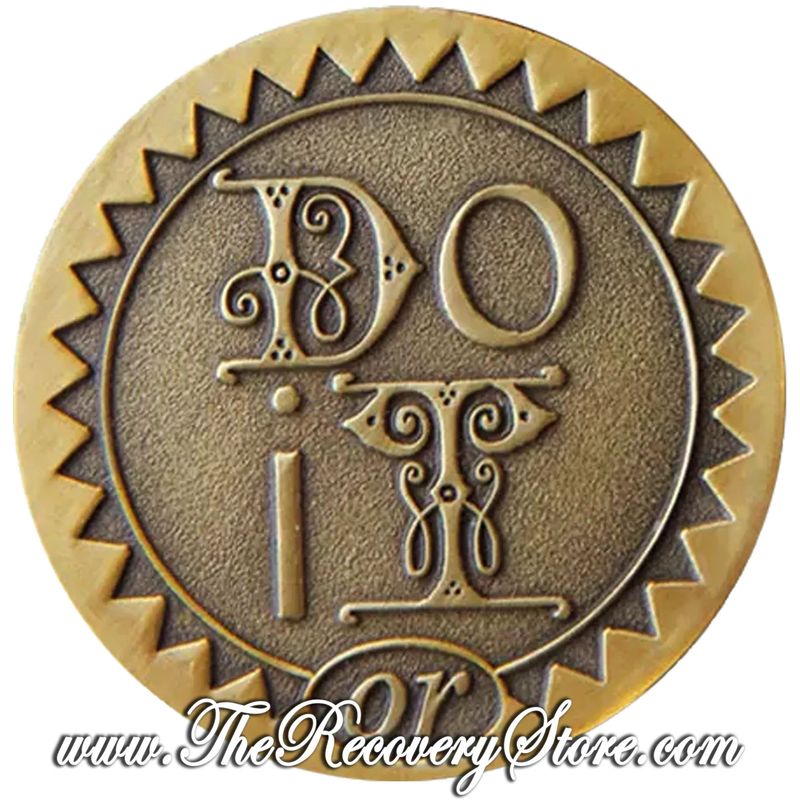 Bronze Affirmation Medallion - Do It or Screw It