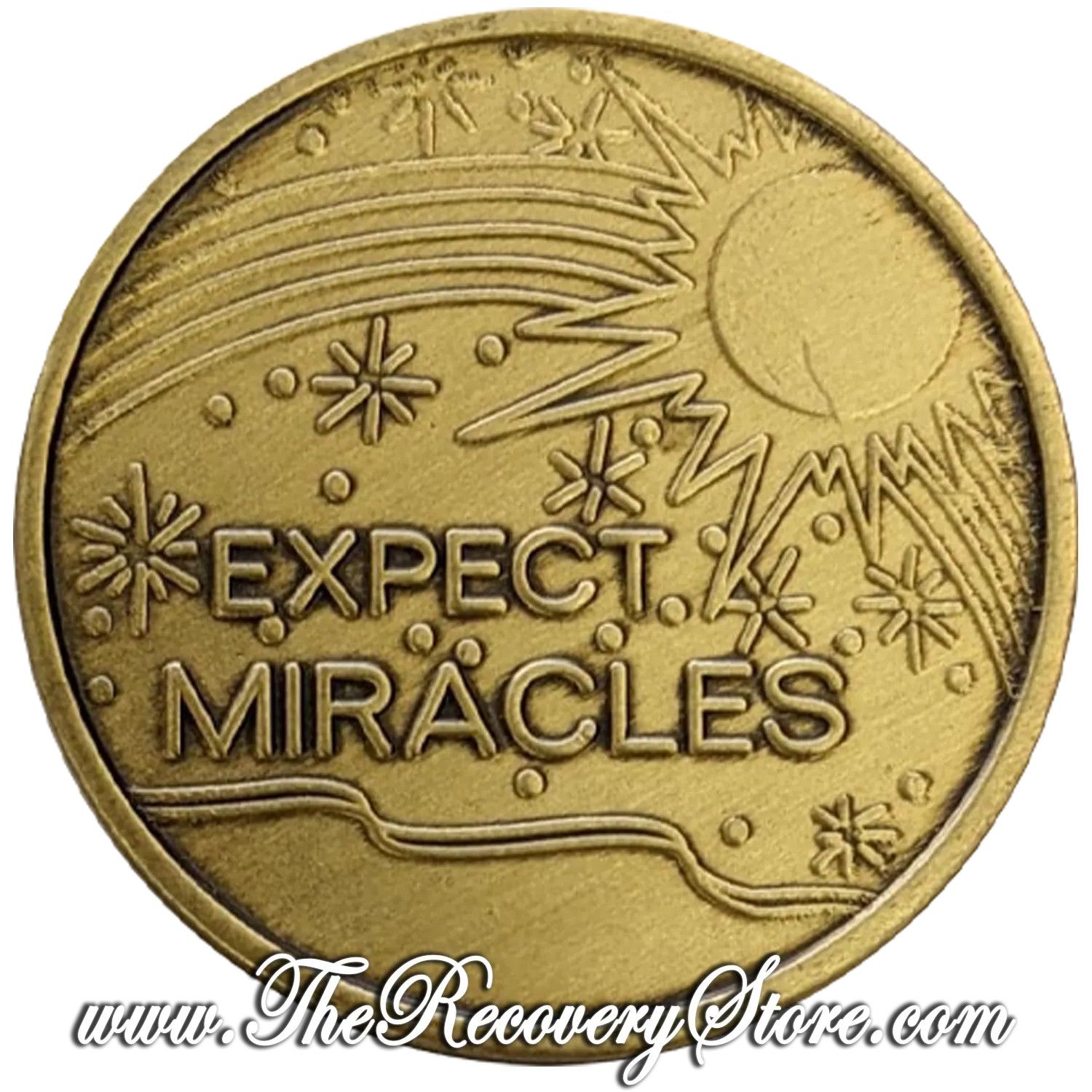 Bronze Affirmation Medallion - Expect Miracles