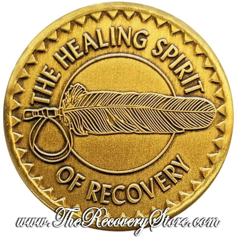 Bronze Affirmation Medallion - The Healing Spirit Of Recovery