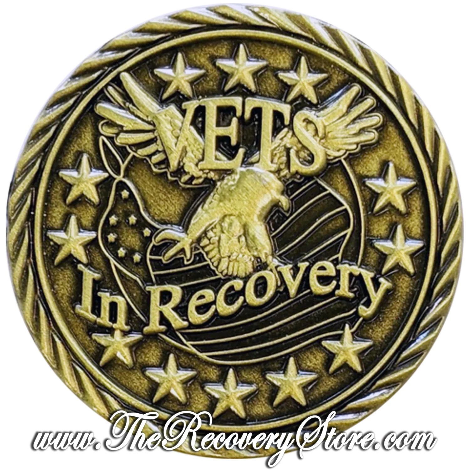 Bronze Affirmation Medallion - Vets in Recovery - Serenity Prayer