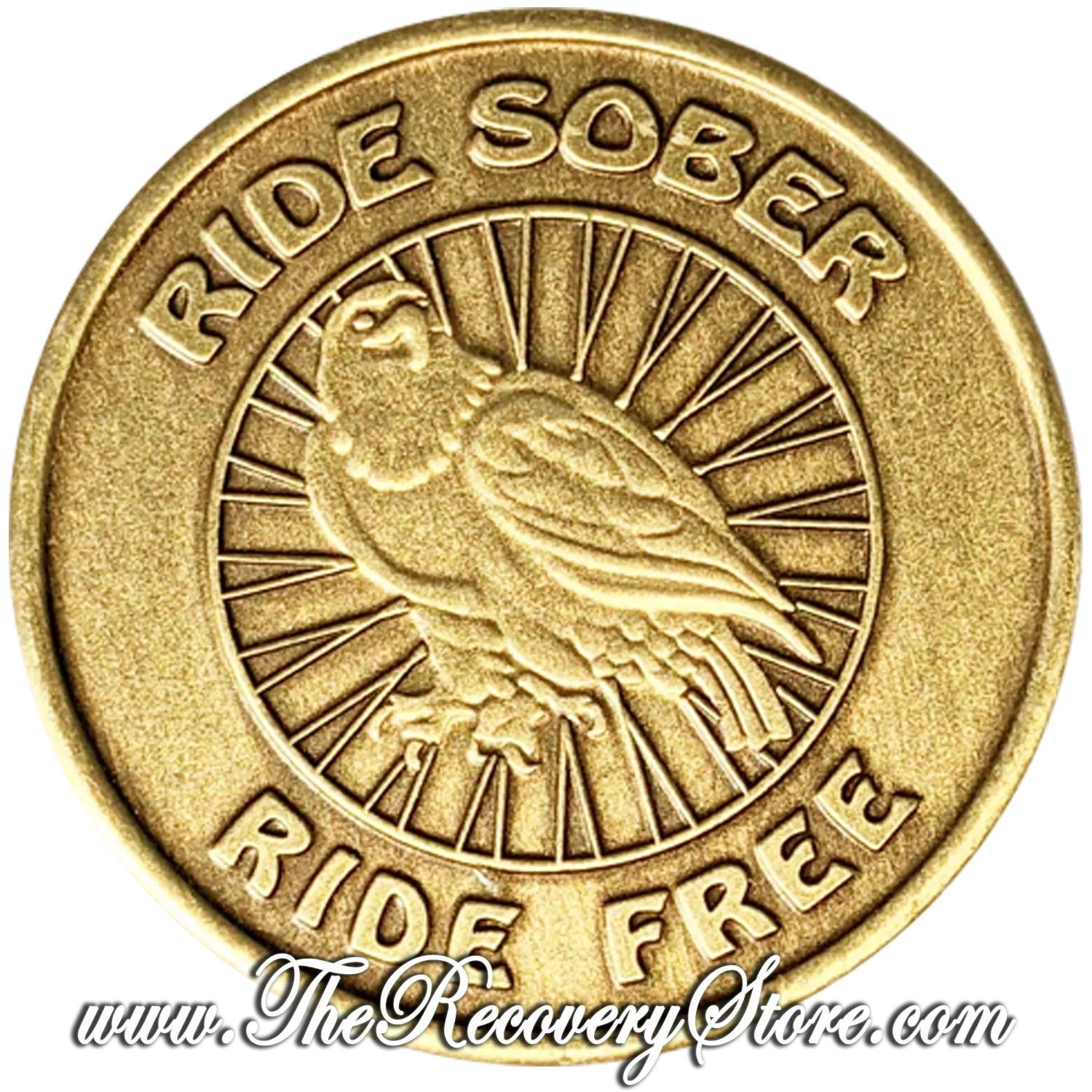 Bronze Affirmation Medallion - Ride Sober Ride Free