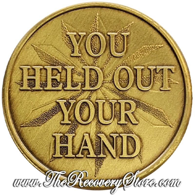 Bronze Affirmation Medallion - You Held Out Your Hand