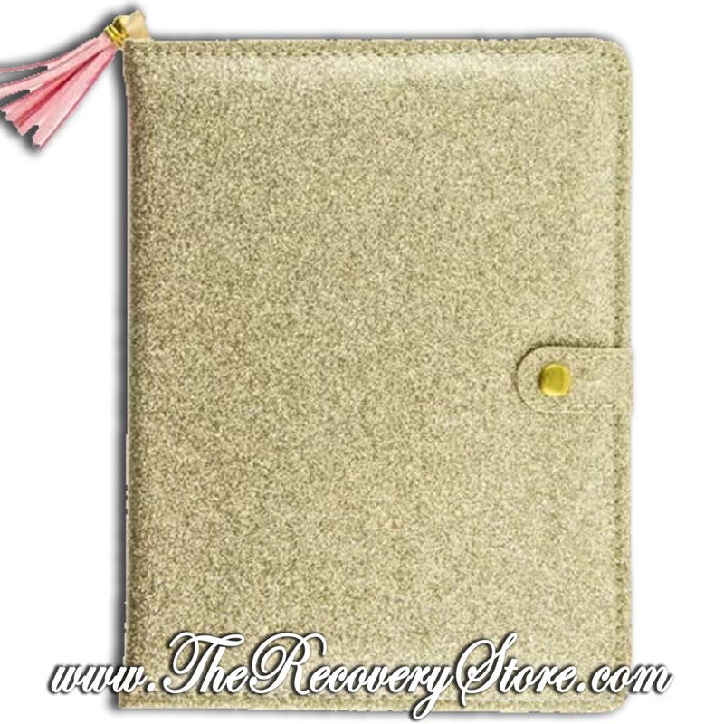 Journal - Gold Glitter Snap