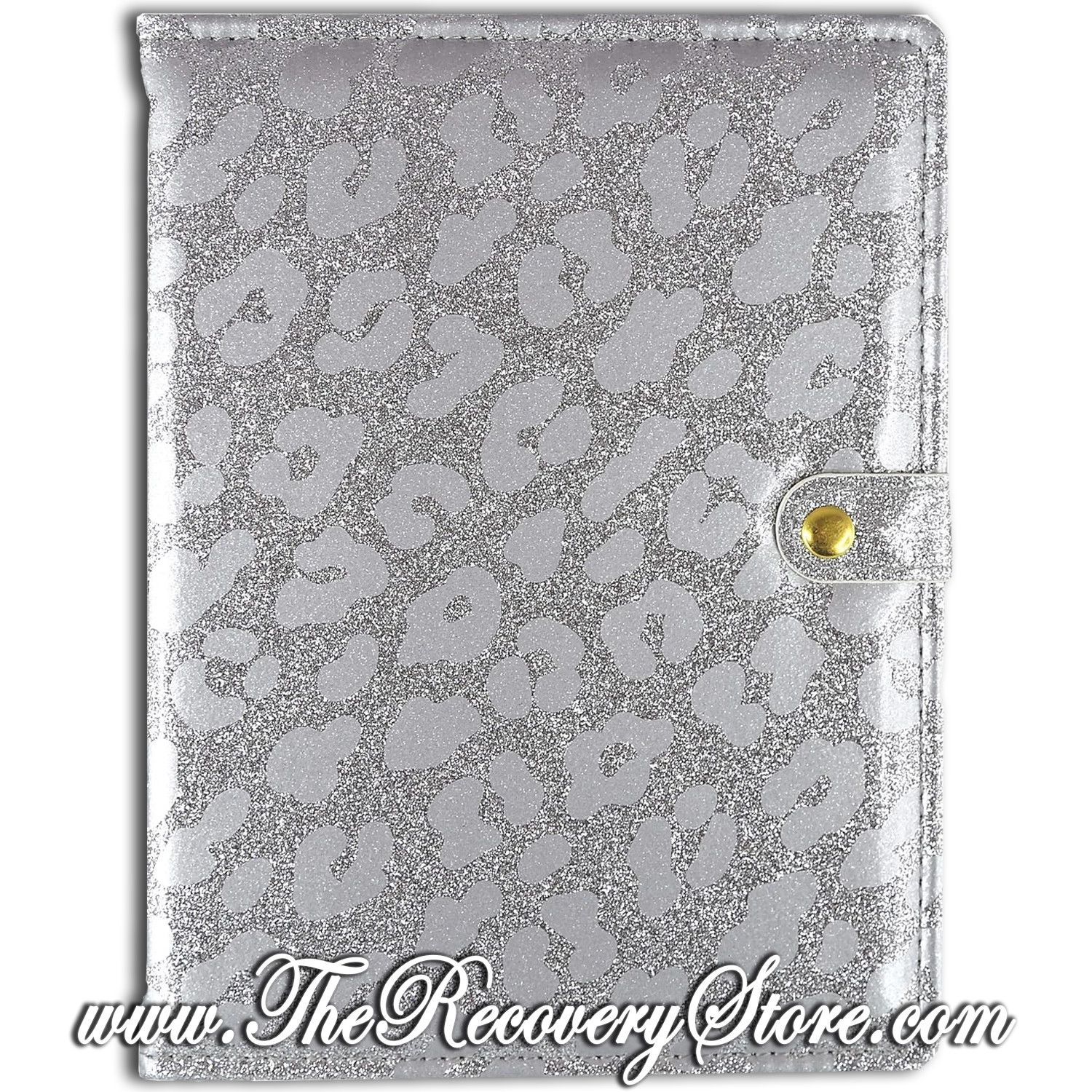 Journal - Leopard Glitter with Snap