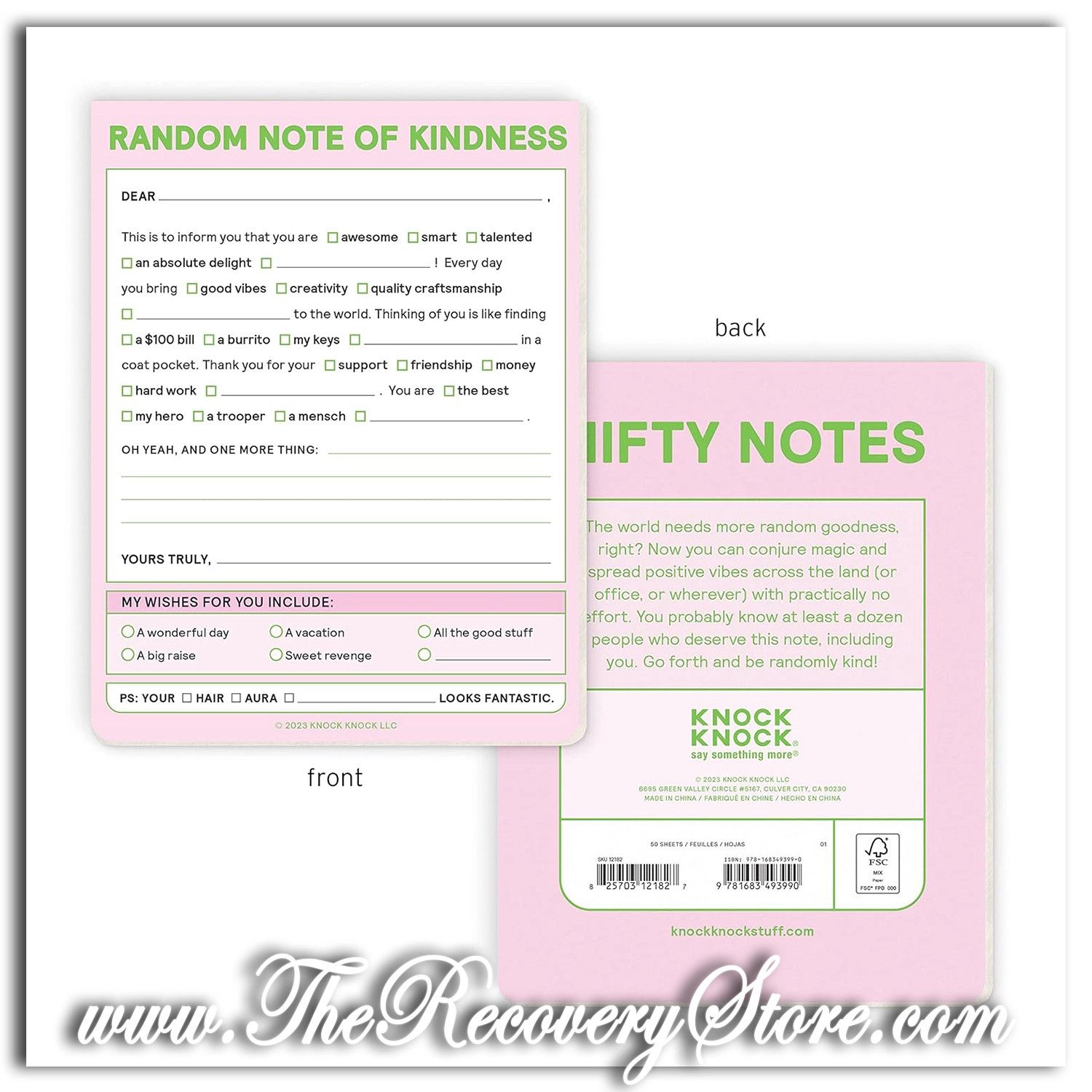 Random Note of Kindness Nifty Note Pad (Pastel Version)