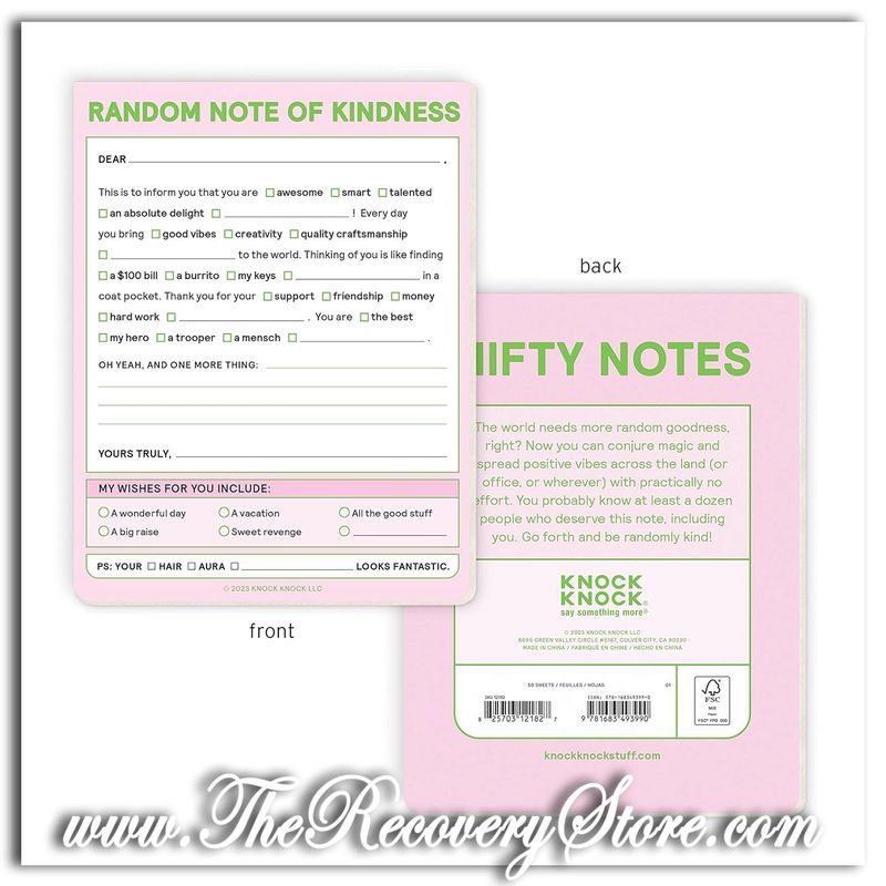 Random Note of Kindness Nifty Note Pad (Pastel Version)