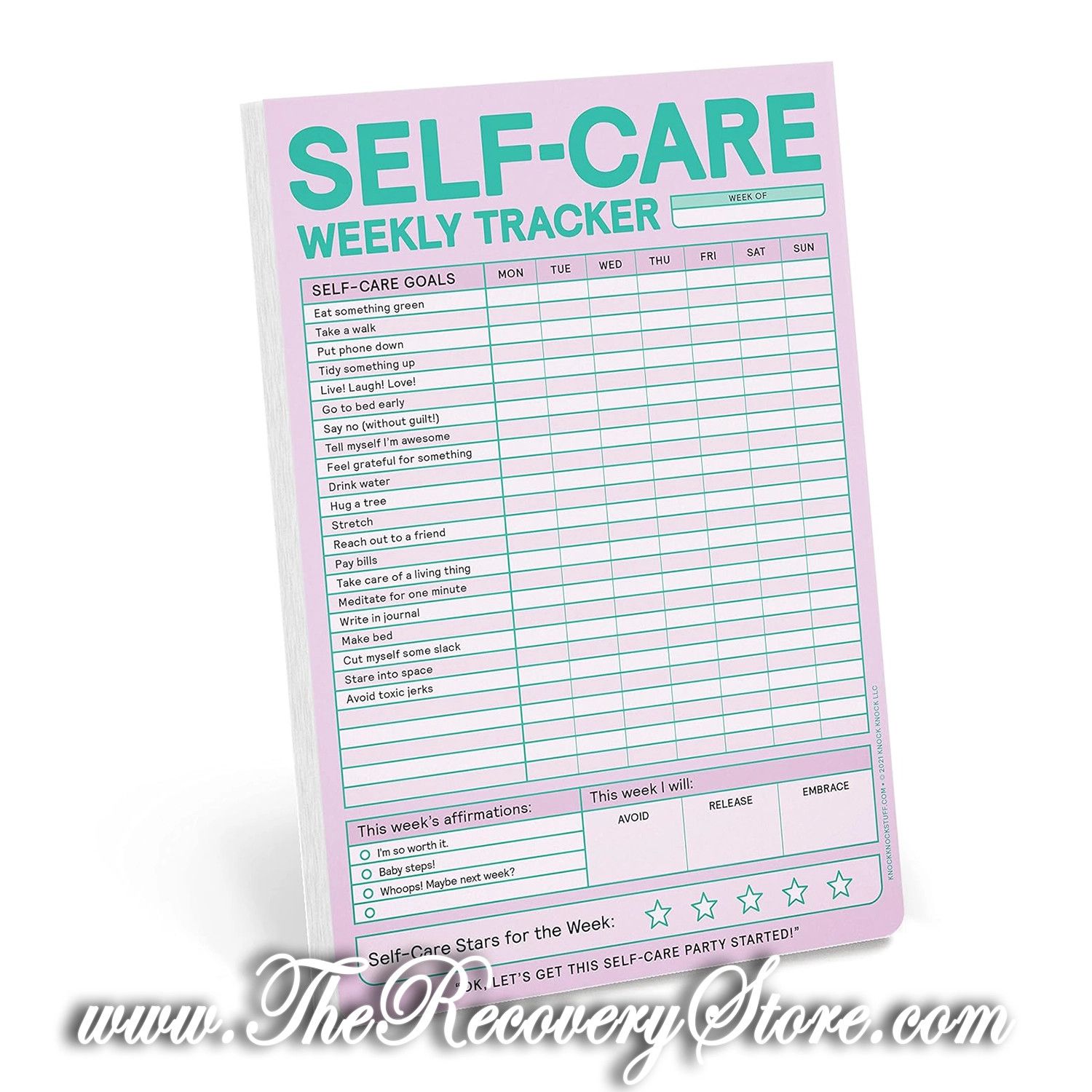 Self-Care Weekly Tracker Pad (Pastel Version)