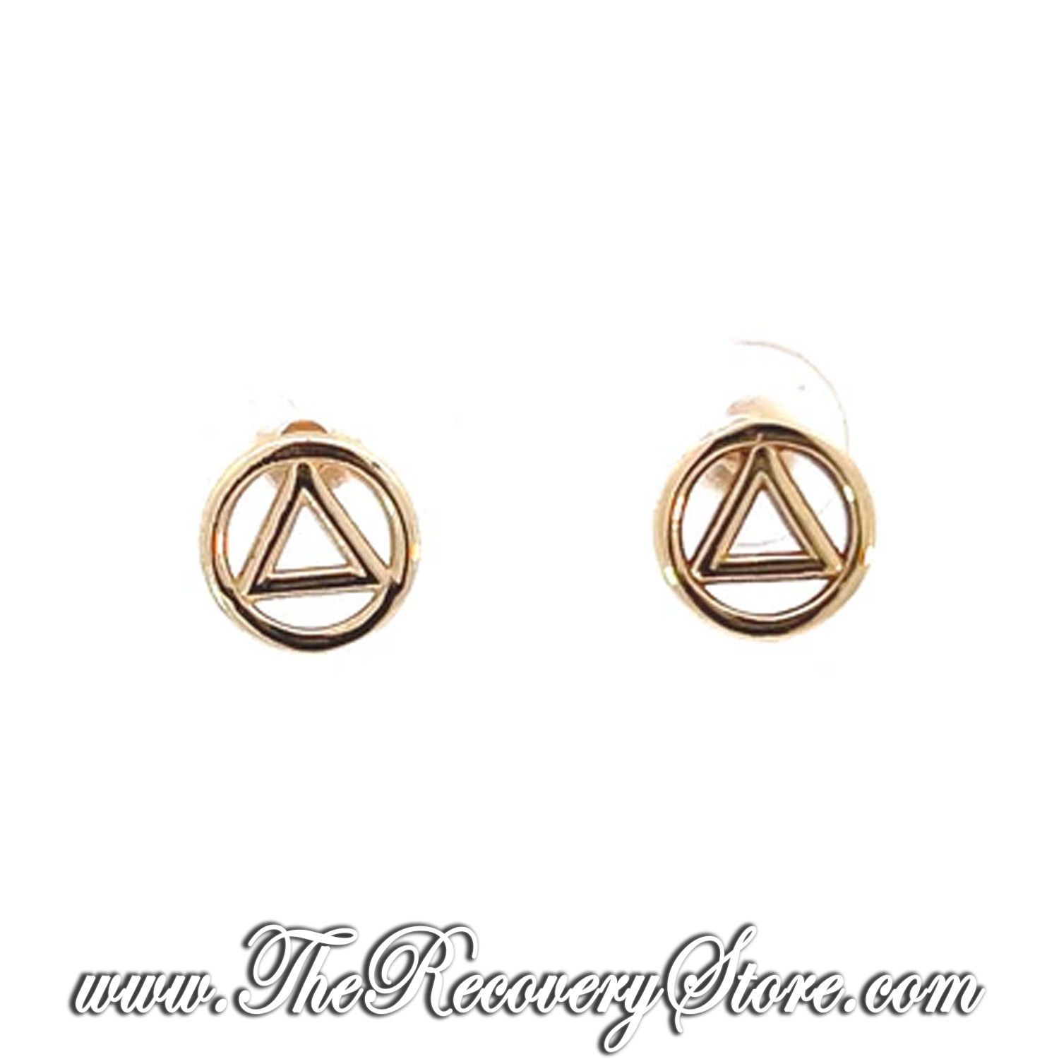 14k Gold AA Symbol Small Earrings