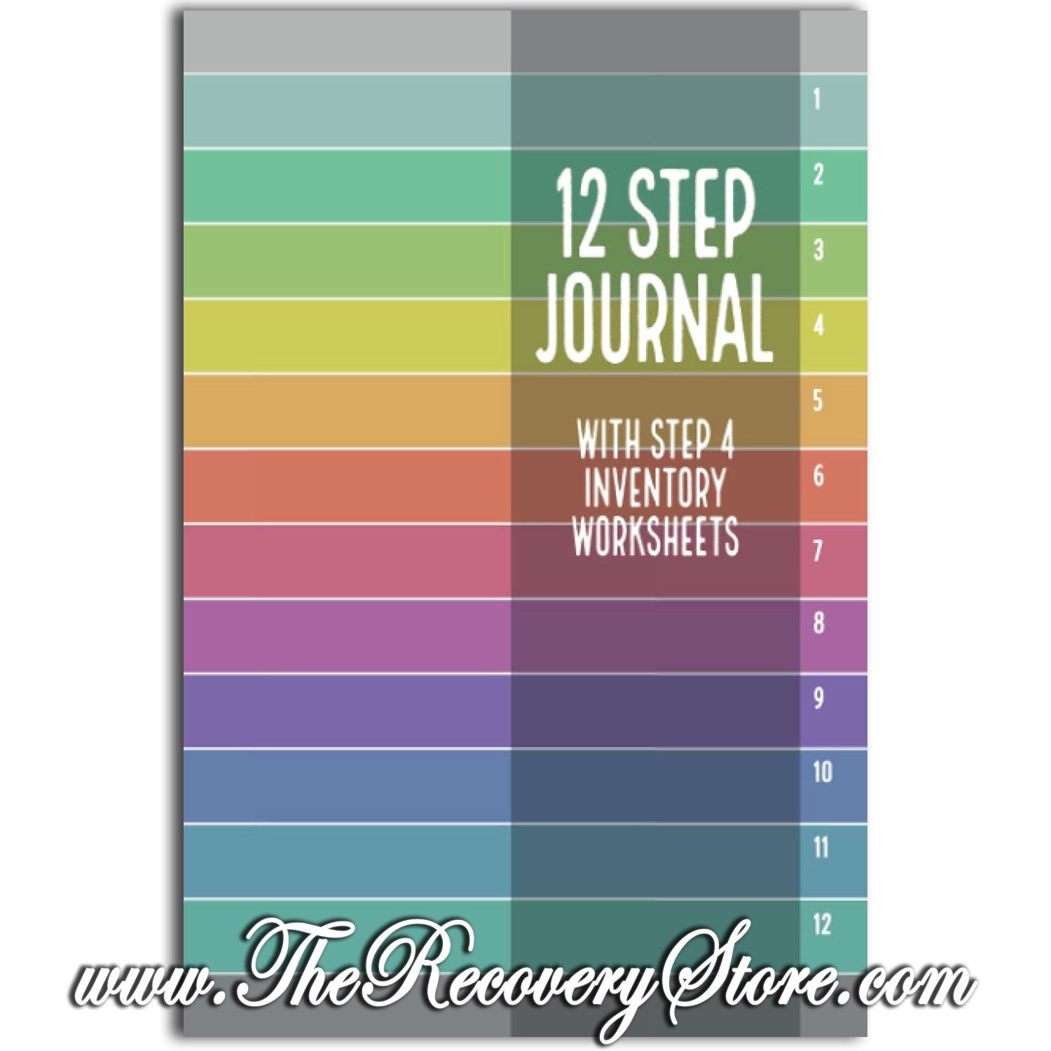 12 Step Journal with Step 4 Inventory Worksheets