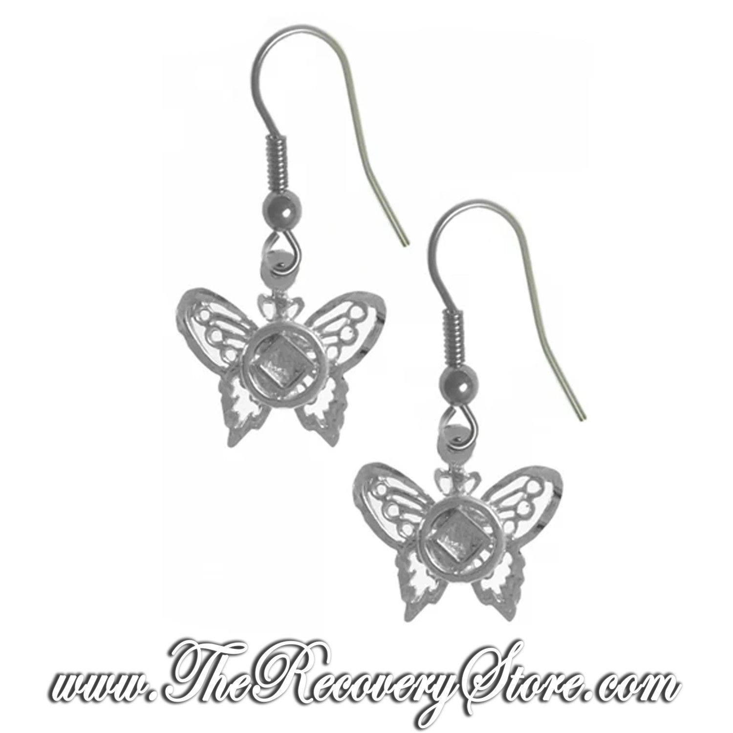 Sterling Silver NA Small Butterfly Earrings