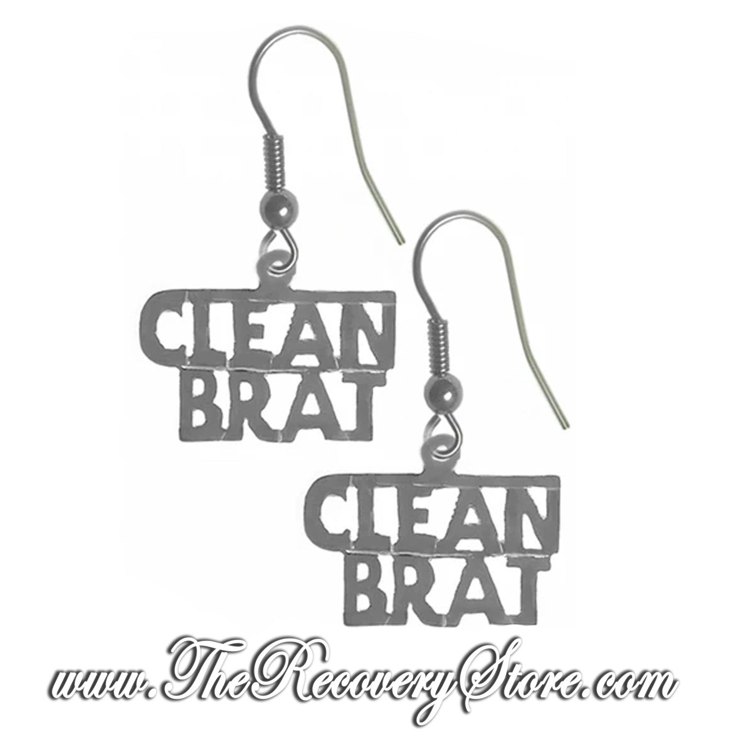 Sterling Silver NA &quot;Clean Brat&quot; Earrings