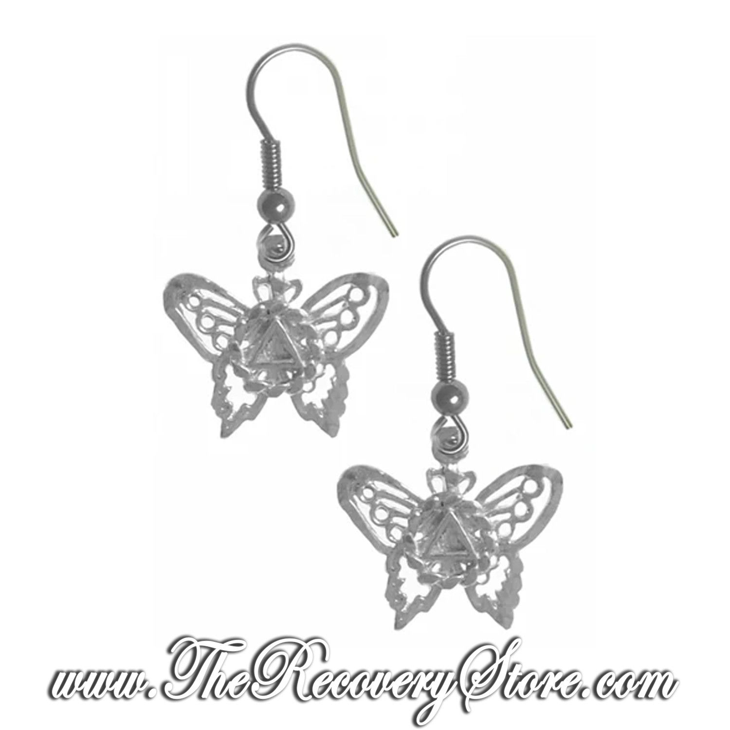 Sterling Silver AA Butterfly Earrings