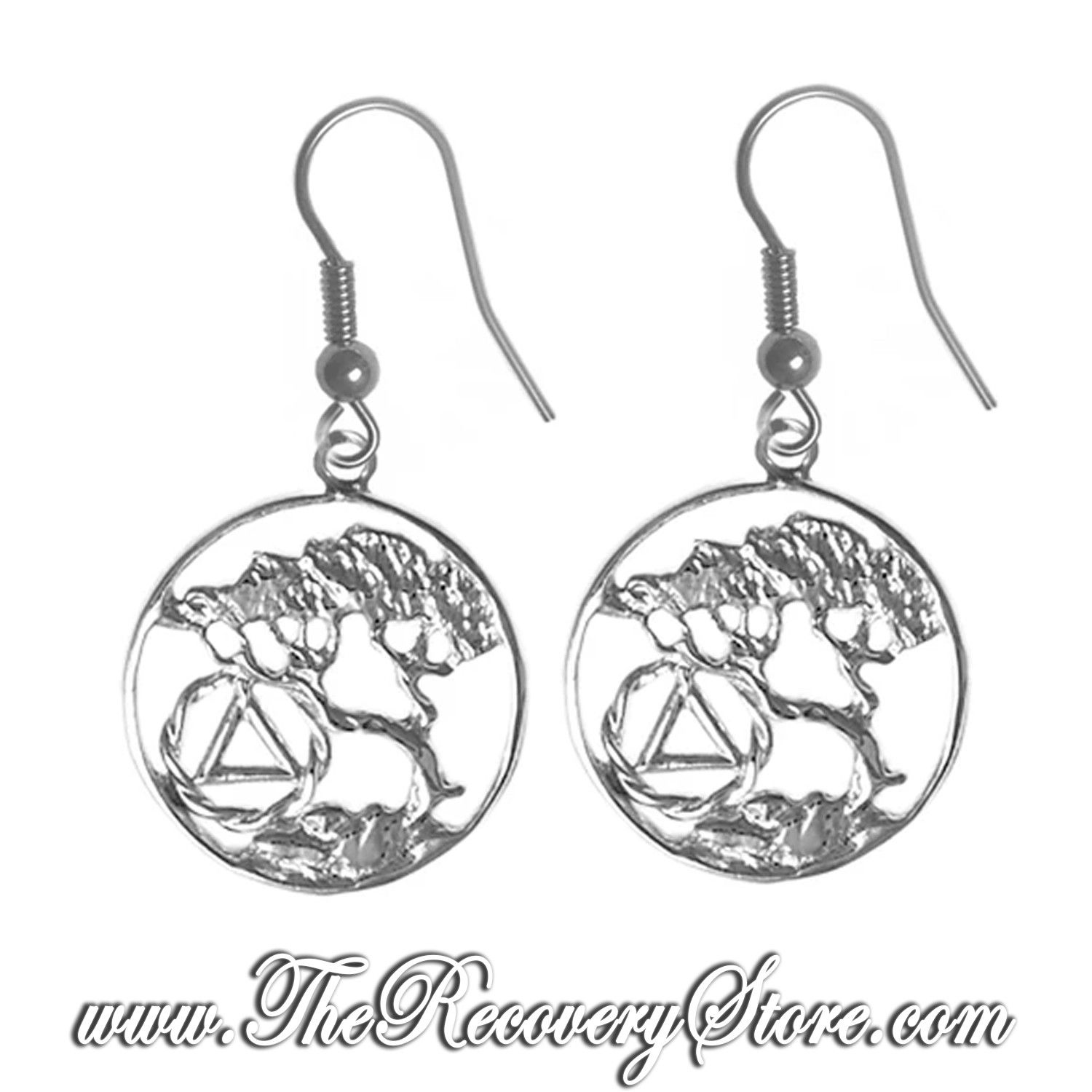 Sterling Silver AA Beautiful Tree of Life Earrings