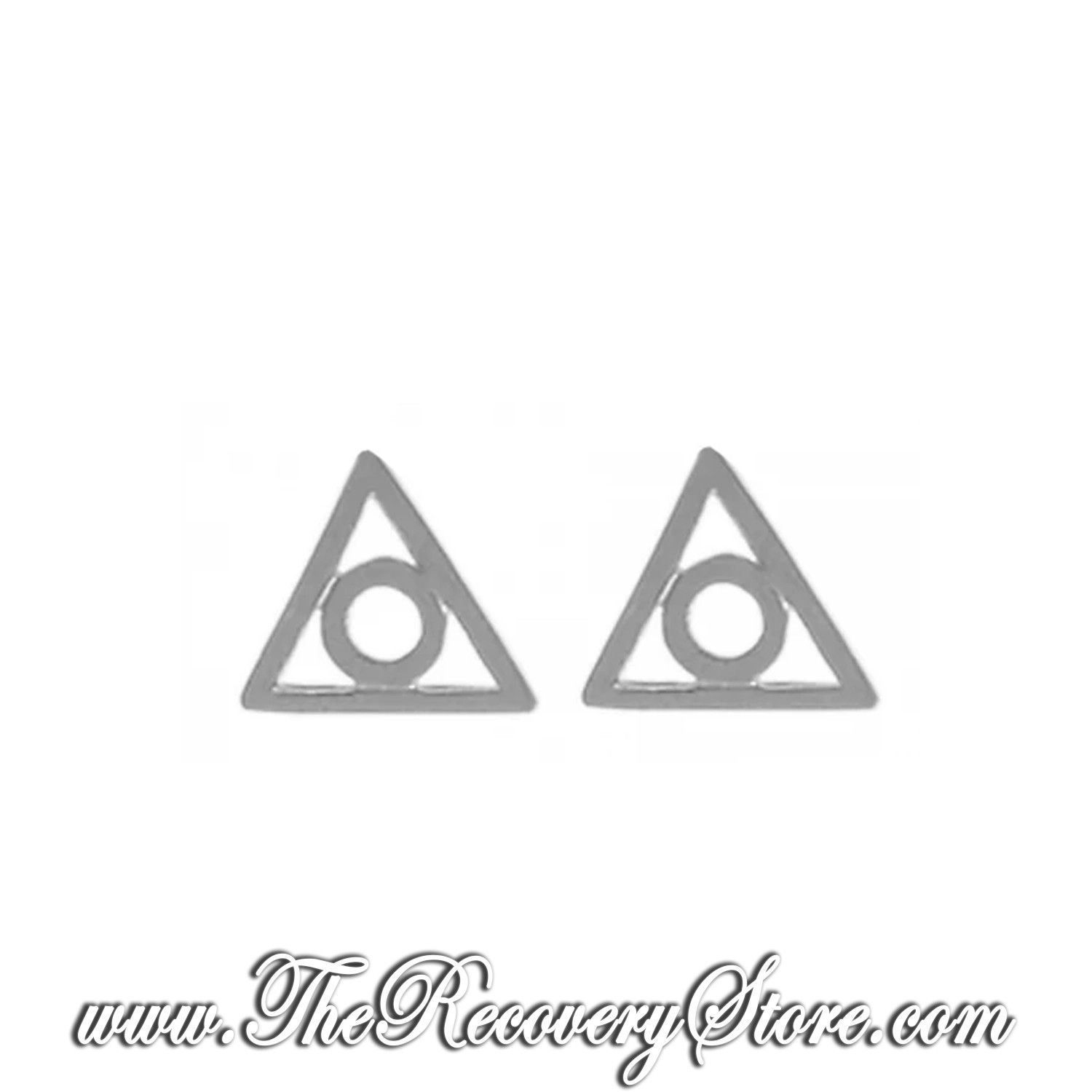 Al-Anon Sterling Silver Symbol Stud Earrings