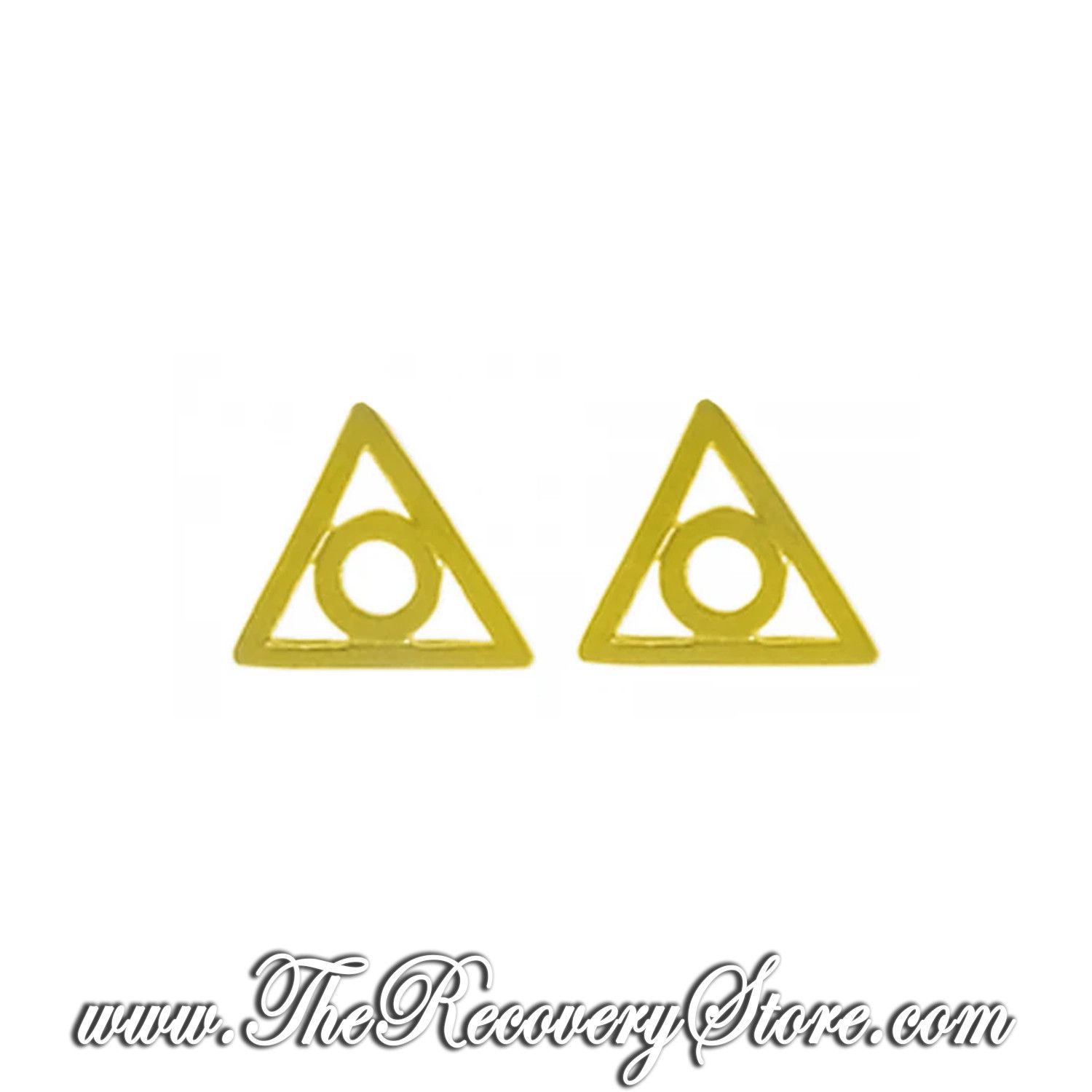 Al-Anon 14k Gold Symbol Stud Earrings