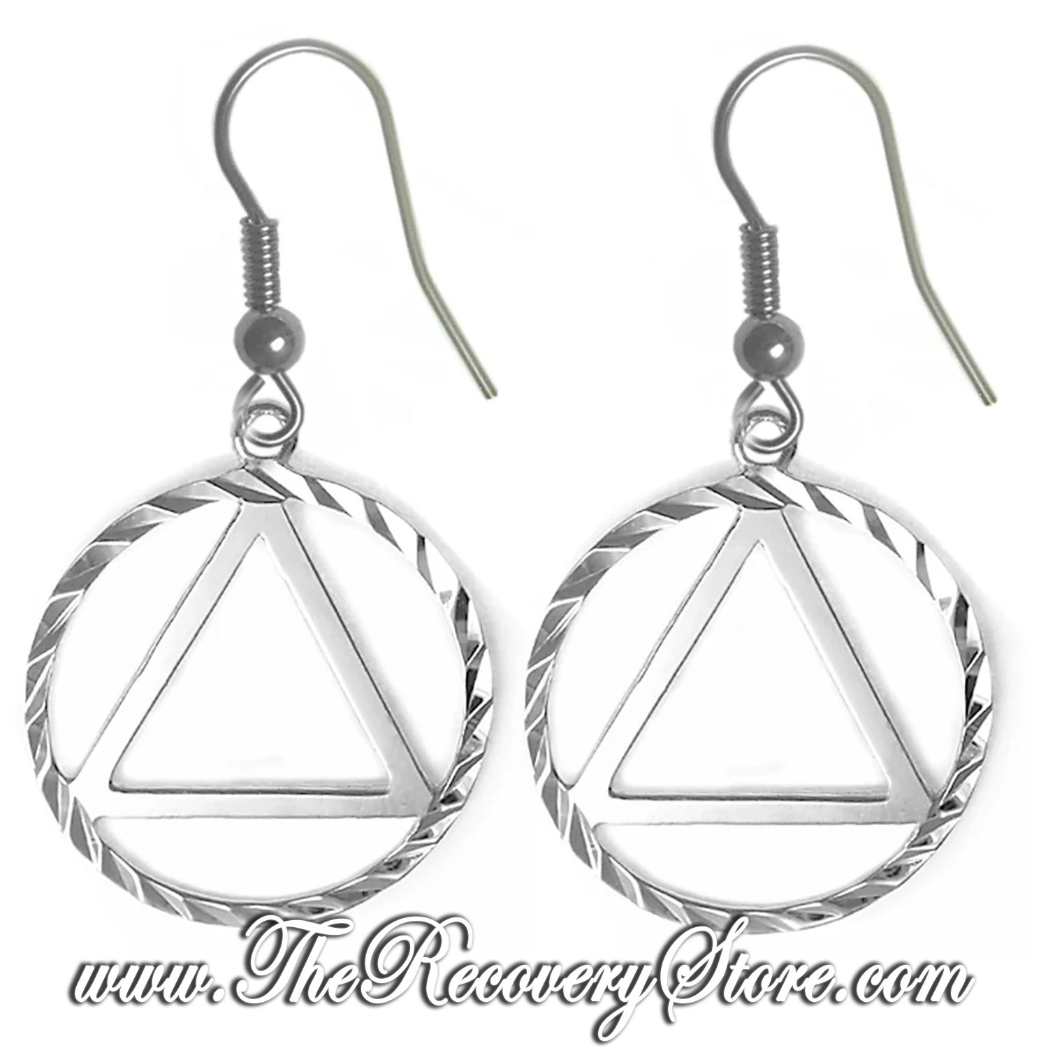 Sterling Silver AA Diamond Cut Earrings