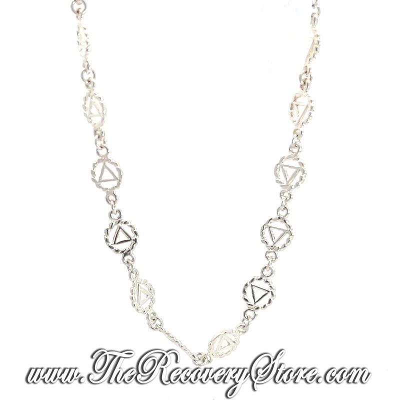 AA Sterling Silver Continuous Twist Wire Symbol Bracelet - 8"