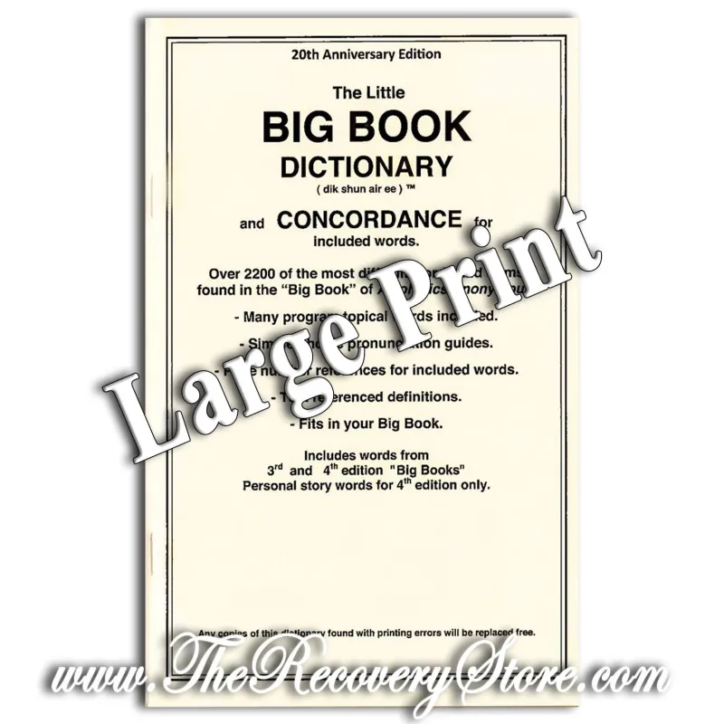 The Little Big Book Dictionary and Concordance - Large Print