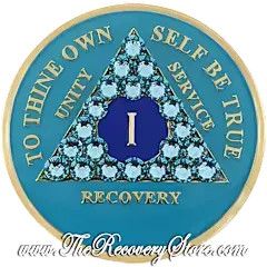 Crystallized Medallion - AA Turquoise Triangle with Lt. Turquoise Crystals