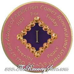 Crystallized Medallion - NA Pink - Light Colorado Topaz Crystals