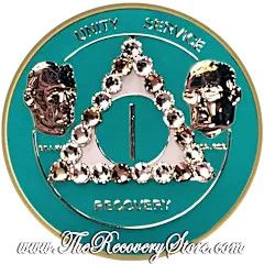 Crystallized Medallion - Bill &amp; Bob Turquoise with Crystals
