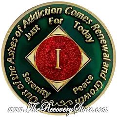 Medallion - NA Green &amp; Red with 24KT Gold Accents